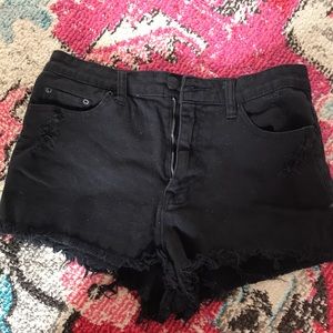 BDG Urban Outfitters Black Denim Shorts
